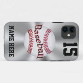 Aangepaste iPhone 5S Baseball Hoesjes NAAM, NUMMER (Achterkant (horizontaal))