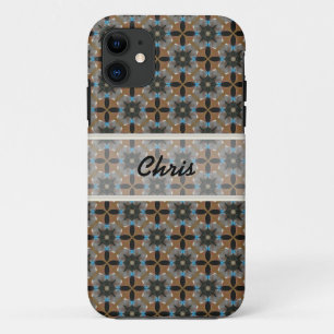 Aangepaste Iphone Bruin Rood-telefoontas iPhone 11 Hoesje