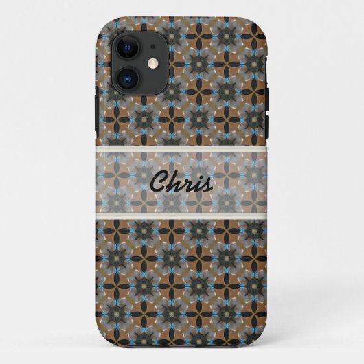 Aangepaste Iphone Bruin Rood-telefoontas Case-Mate iPhone Case (Achterkant)