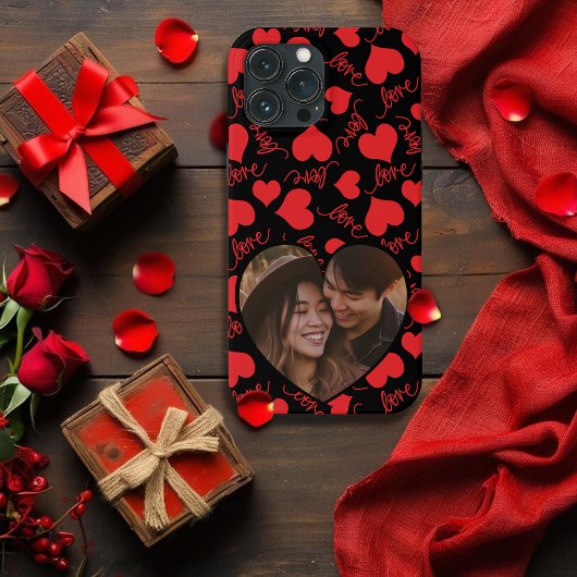 Aangepaste iPhone Case | Hartvormig LOVE Design