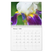 Aangepaste Iris Bloemenkalender | bewerkbaar jaar Kalender (Feb 2026)