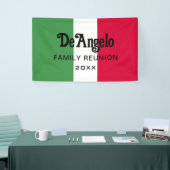 Aangepaste Italiaanse achternaam Reunion Spandoek (Beurs)