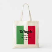 Aangepaste Italiaanse achternaam Reunion Tote Bag (Achterkant)