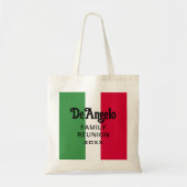 Aangepaste Italiaanse achternaam Reunion Tote Bag (Voorkant)