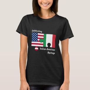 Aangepaste Italiaanse Amerikaan T-shirt
