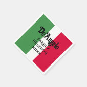 Aangepaste Italiaanse familienaam reünie Servet (Hoek)