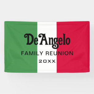 Aangepaste Italiaanse familienaam reünie Spandoek