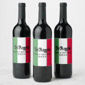 Aangepaste Italiaanse familiereünie Wijn Etiket (Flessen)