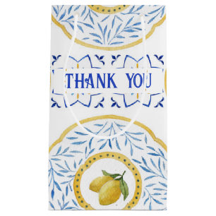 Aangepaste Italiaanse Tegel Lemon Small Gift Bag Klein Cadeauzakje