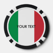 Aangepaste Italiaanse vlag poker chips voor Italië (Achterkant)