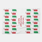 Aangepaste ITALIË keukenhanddoek (Horizontaal)