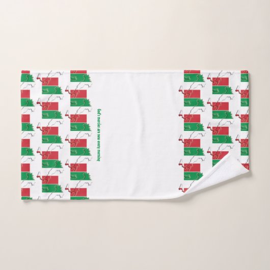 Aangepaste ITALIË VLAG Bad Handdoek (Handdoek)