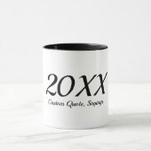 Aangepaste Jaar Kerst Mok Gepersonaliseerde Vakant (Midden)