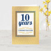 Aangepaste jaar universele werknemer jubileumkaart kaart (Gele Bloem)