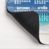 Aangepaste jaarlijkse kalender 2016 muismat strand (Hoek)