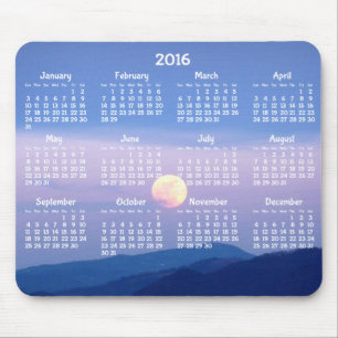 Aangepaste Jaarlijkse Kalender 2016 Muismatten Vol
