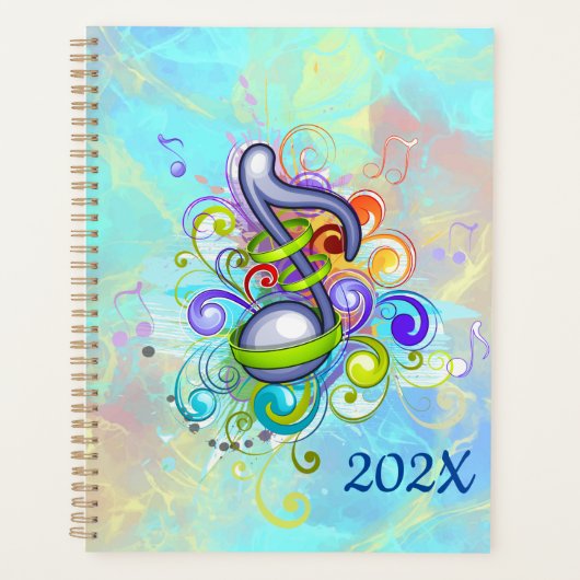 Aangepaste Jaarlijkse Muziek Planner (Voorkant)