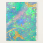 Aangepaste jaarplank voor blauwe, optische goudmar planner (Achterkant)