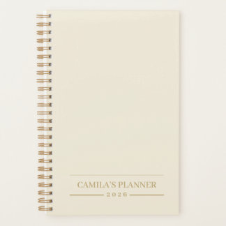 Aangepaste Jaarplanner | Slanke Neutrale Vormgevin Planner