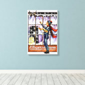 AANGEPASTE  JACK FROST COVERART CANVAS WRAP AFDRUK (Insitu (Houten vloer))