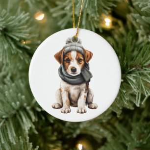 Aangepaste Jack Russell Terrier Dog Keramisch Ornament