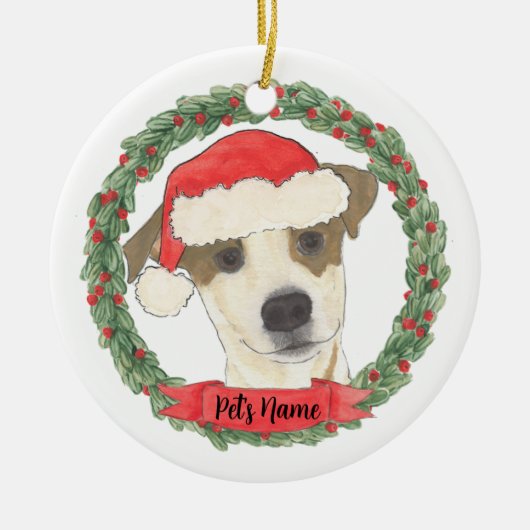 Aangepaste Jack Russell Terrier Keramisch Ornament (Voorkant)