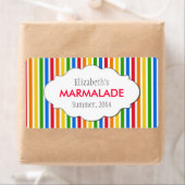 Aangepaste jam, saus, inblikken of productetikette etiket (Insitu)