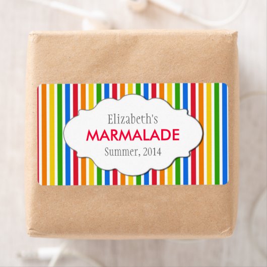 Aangepaste jam, saus, inblikken of productetikette etiket (Insitu)