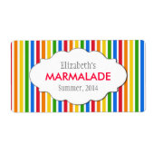 Aangepaste jam, saus, inblikken of productetikette etiket (Voorkant)