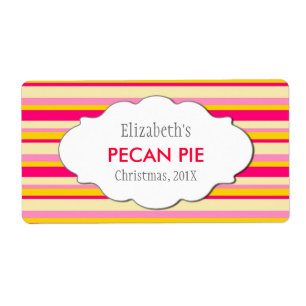 Aangepaste jam, saus, inblikken of productetikette etiket