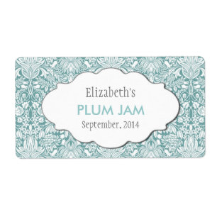 Aangepaste jam, saus, inblikken of productetikette etiket