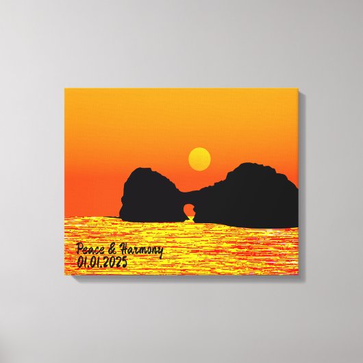 Aangepaste Japan Landschap Reizen Esthetisch Kleur Canvas Afdruk (Voorkant)