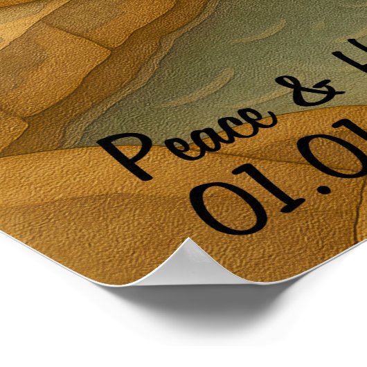 Aangepaste Japan Reislandschap grillige aap Poster (Hoek)