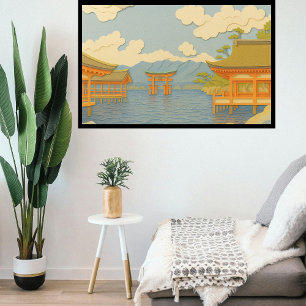 Aangepaste Japan Travel Landschap Esthetische Shri Foto Afdruk