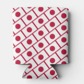 Aangepaste JAPANESE VLAG Blikjeskoeler (Achterkant)