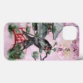 Aangepaste Japanse slik, tempel, bloesem Case-Mate iPhone Case (Achterkant (horizontaal))