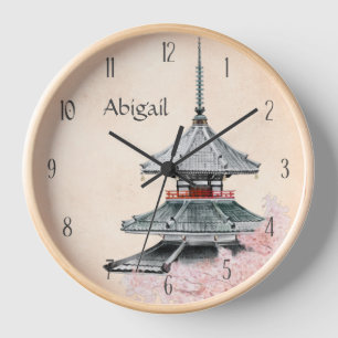 Aangepaste Japanse tempelCherry Blossom Japan