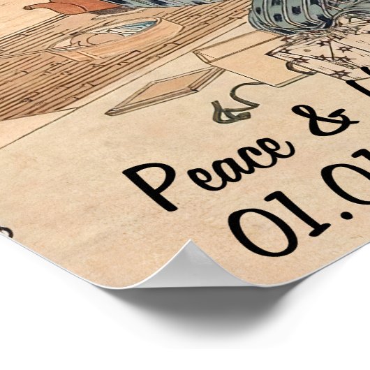 Aangepaste Japanse theeceremonie Art 2 Poster (Hoek)