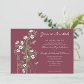 Aangepaste Japanse uitnodiging voor een Floral Wed (Staand voorkant)