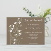 Aangepaste Japanse uitnodiging voor een Floral Wed (Staand voorkant)