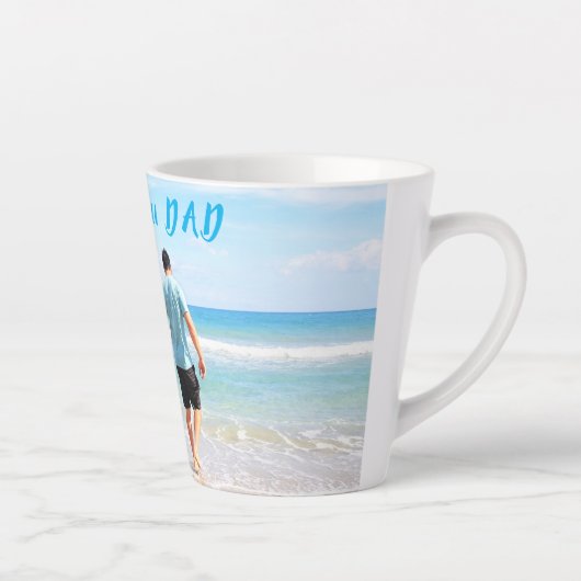 Aangepaste je vader foto latte Mok gepersonaliseer (Rechts)