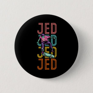 Aangepaste Jed Skateboarding Hob Ronde Button 5,7 Cm