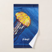 Aangepaste jellyfish Bath-handdoekset Bad Handdoek (Handdoek)