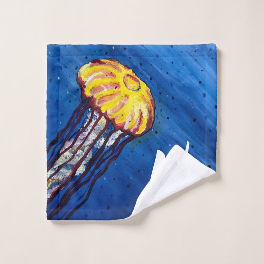 Aangepaste jellyfish Bath-handdoekset Bad Handdoek (Wasdoekje)