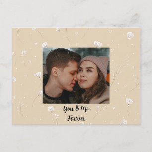 Aangepaste “Jij & Ik Voor Altijd” Foto Valentijnka Feestdagenkaart