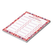 Aangepaste Jolly Bright Christmas Planner Checklis Notitieblok (Gedraaid)