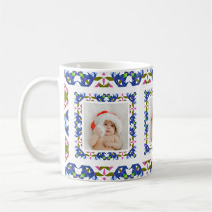 Aangepaste Jolly Kerst Patroon Foto Afbeelding Tea Koffiemok