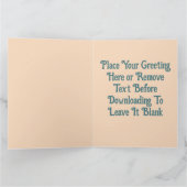 Aangepaste jong meisje biddende florale Sinaasappe Kaart (Binnen)