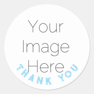 aangepaste jongen Baby Shower Bedankt Foto Sticker