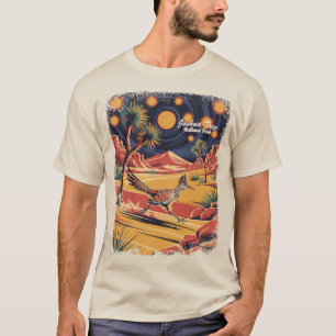 Aangepaste Joshua Tree Grappige Wegloper Vintage V T-shirt